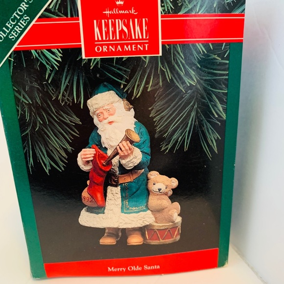 Hallmark Merry Olde Santa Ornament 1992 Santa Claus Christmas Ornament - Picture 10 of 11